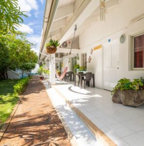 Pasillo de habitaciones San Andres Islas